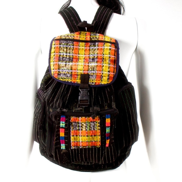 VTG 80\'s Native Guatemala Huipil Woven Backpack main image 4